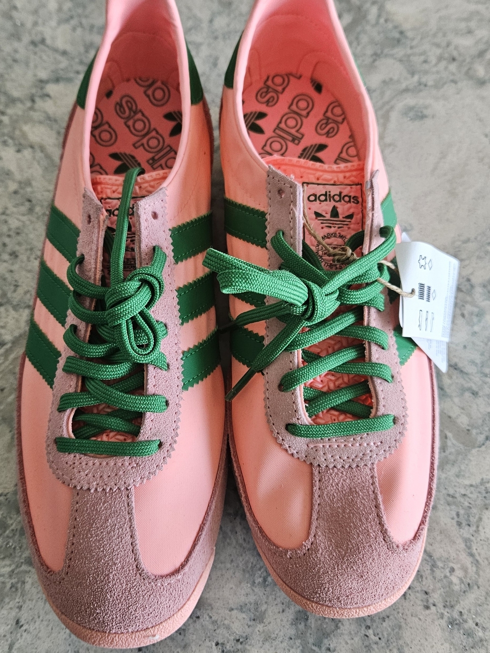 adidas Pink & Green Women’s Retro SL 72 Sneakers - Picture 2 of 4